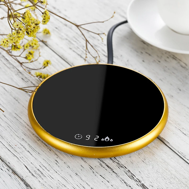 

Heating Coaster Coffee Mug Cup Electric Warmer Beverage with Timer 2 Temperatures Settings For Water VH99