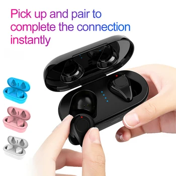 

Q6 Wireless TWS Bluetooth Earphone V5.0 with Mic Stereo Bluetooth Sports Headset IPX5 Waterproof Sweatproof with Charging Box