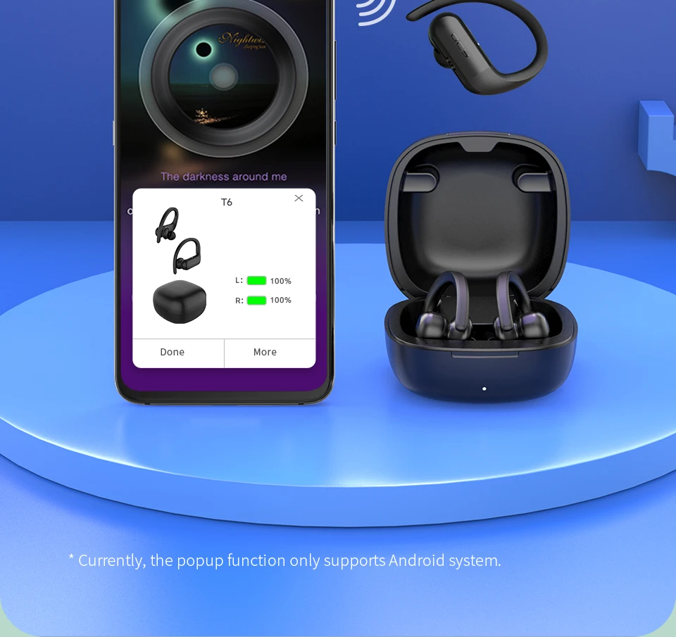Qcy t6 bluetooth 5.0 tws fones de