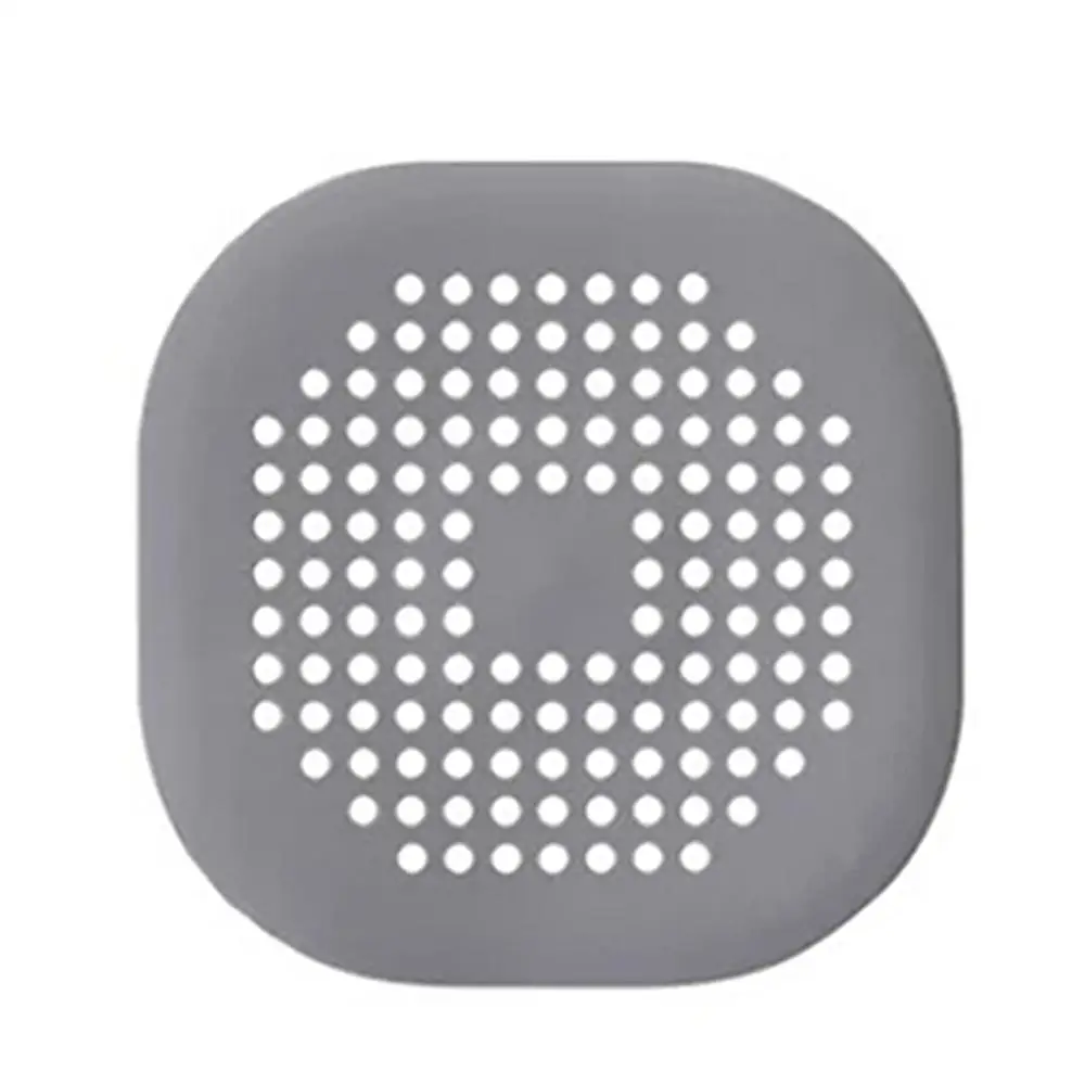 02 Grey Силиконовое покрытие для трапных стоков, фиксатор для ловли волос, ситечко для кухонной раковины, крышка для ванной, душа, пол ванной комнаты, крышка фильтра - Цвет: 02 Grey