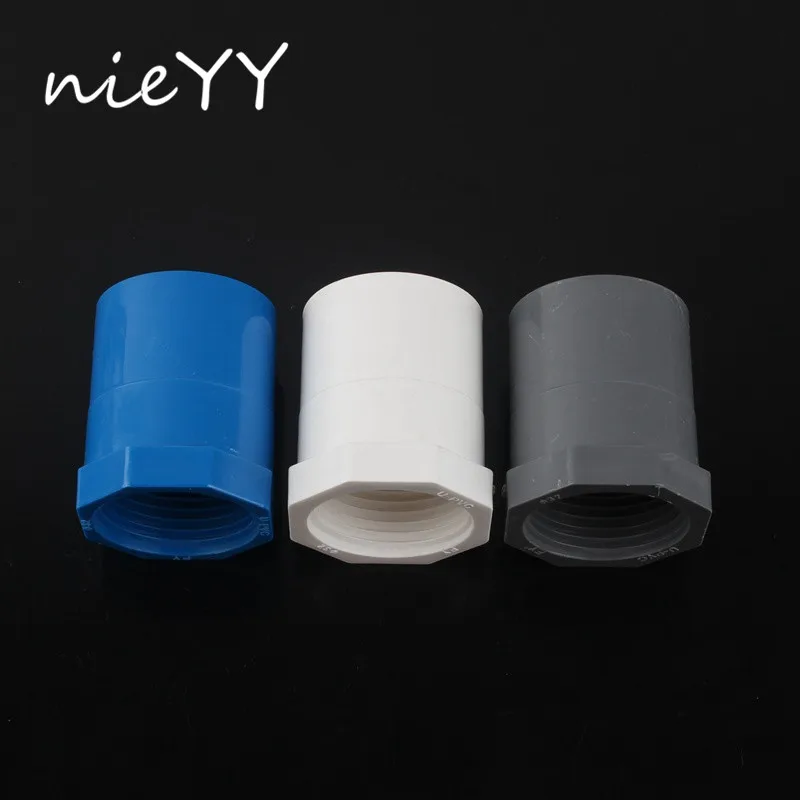 

1pc 1" Female Thread x 32mm ID Socket Straight PVC Pipe Fitting Straight Pipe Tube Adapter Connector Water Connector NIEYY