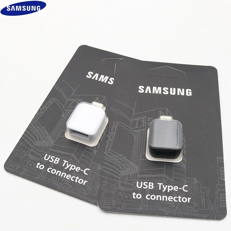 Оригинальный адаптер для передачи данных samsung USB 3 1 TYPE C OTG Galaxy S8 S9 Plus Note 8 9 A8 2018 с