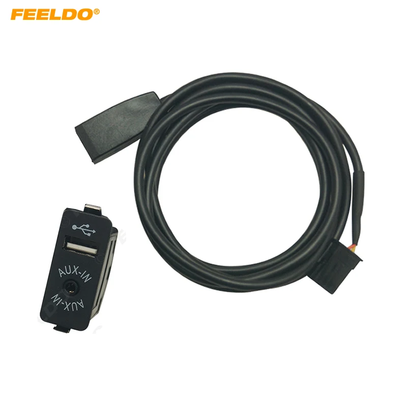 

Автомобильный радиоприемник FEELDO, разъем AUX/USB для разъема AUX/USB для BMW 3-Series E46 01-05, проводной кабель-адаптер AUX # HQ6818