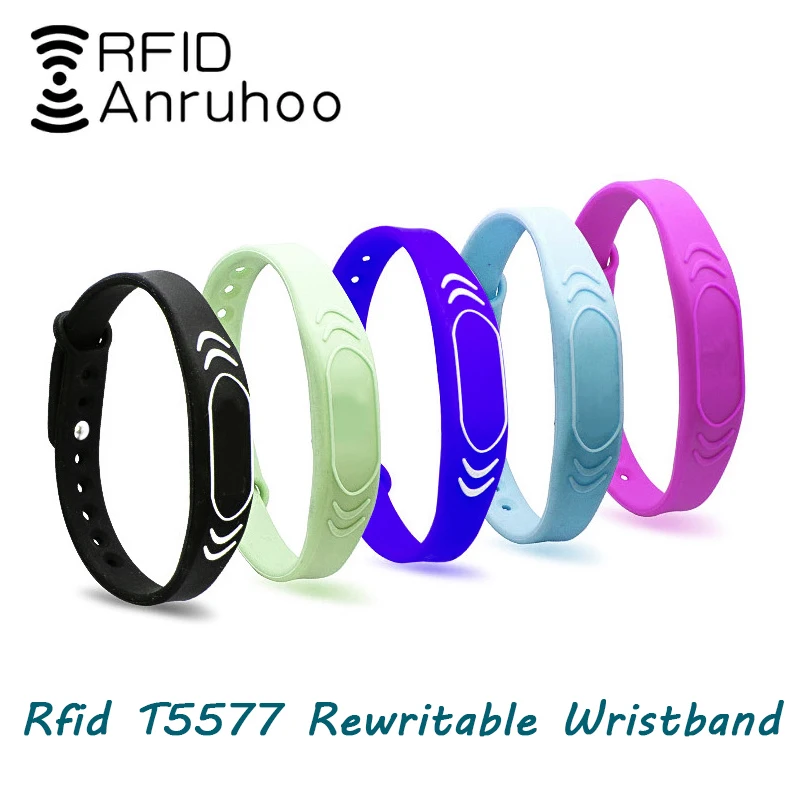 5 adet Rfid yeniden yazılabilir akıllı bileklik T5577 çip çoğaltıcı ...