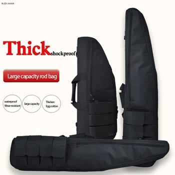 

Tactical Nylon Bag Hunting Shooting Airgun Air Rifle Bag Outdoor Military Gun Carry Bag About 118cm With Cushion Pad