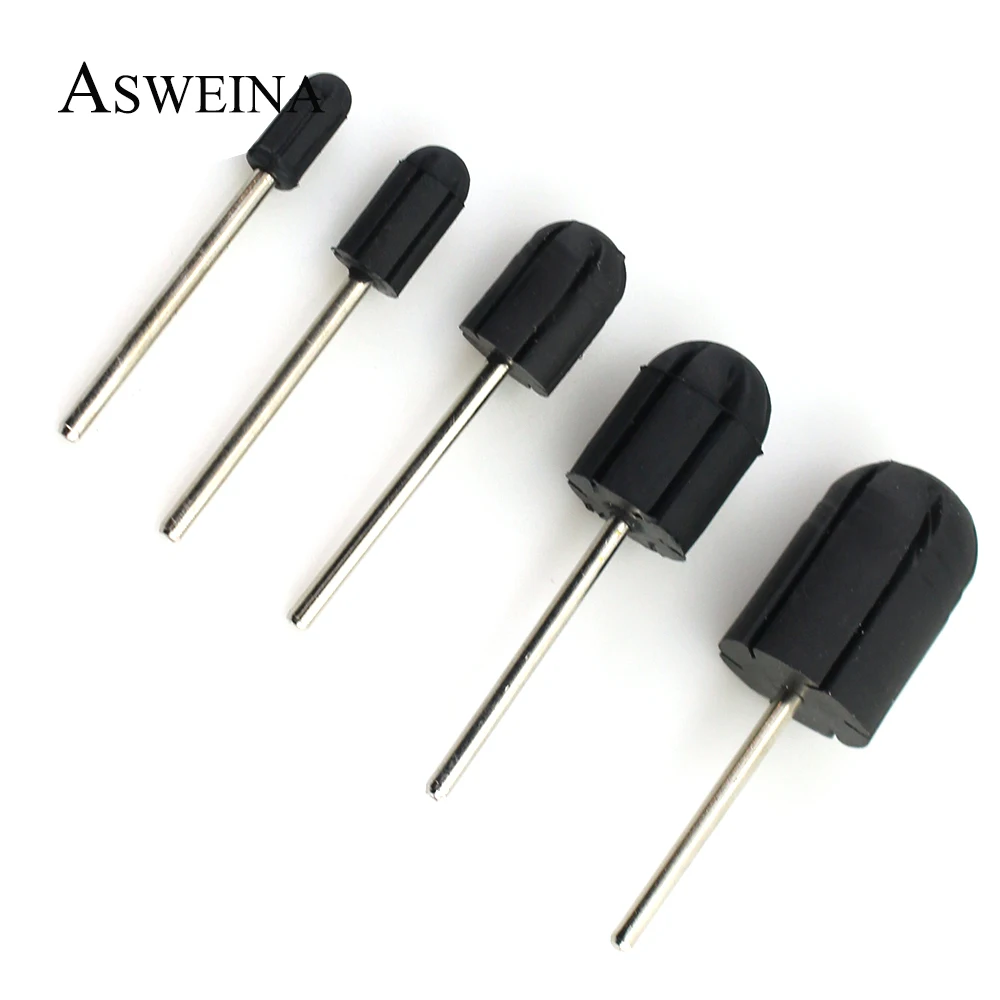 1pcs Professional Rubber Sanding Bands 5*11 7*13 10*15 13*19 16*25 Nail Drill Block Caps Cutters Bits for Manicure Pedicure