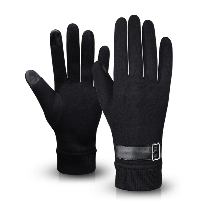

New Style Riding Gloves Men Winter Thick Touch Screen Windproof Warmth Outdoor Sports Plus Velvet De Velvet Ski Gloves
