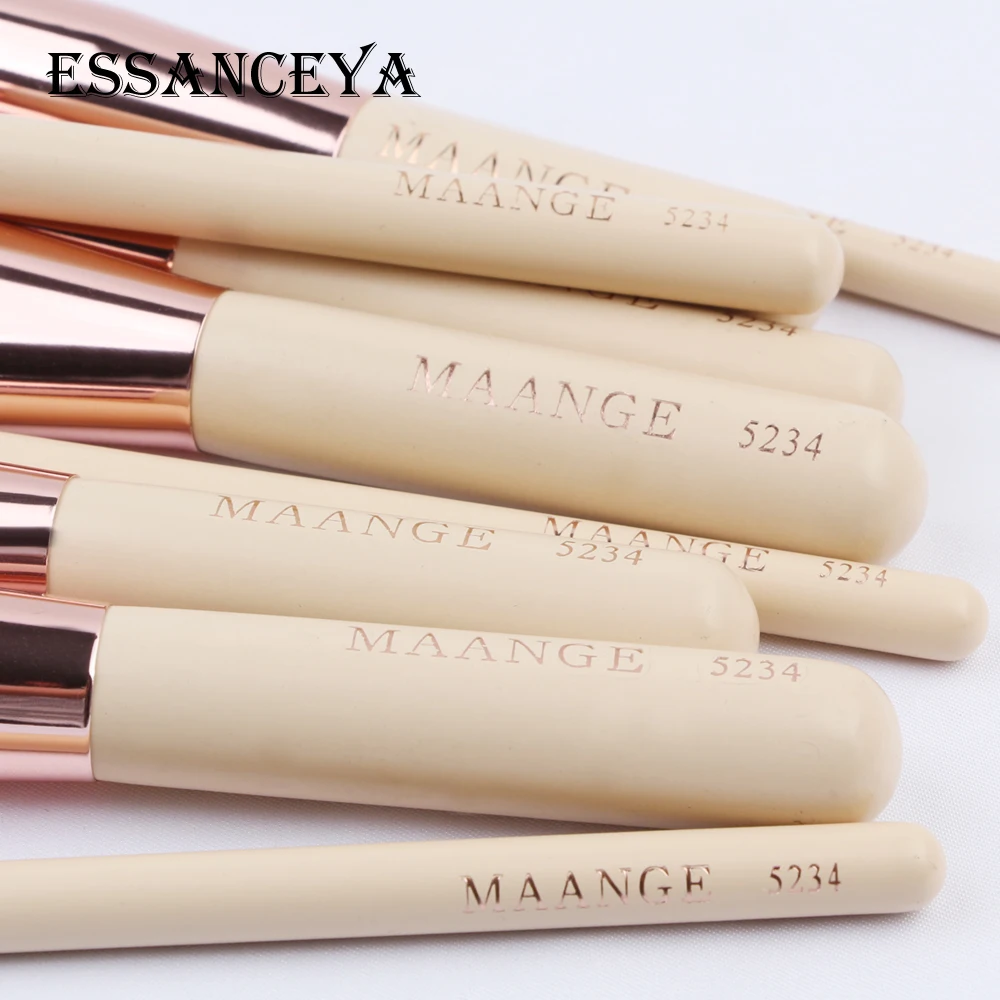 ESSANCEYA 15 шт. Профессиональный набор кистей для макияжа Пудра основа кисточка для век Смешивание косметики Макияж набор инструментов
