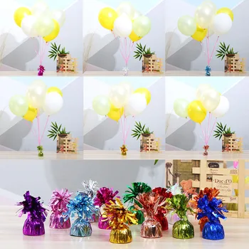 

13 Colors Pendant Christening Foil Balloon Weights Gravity Block Table Centerpiece Decor Valentine's Day Accessories Party Decor