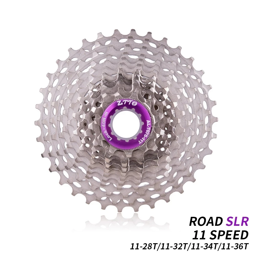 

ZTTO Road Bike 11 Speed SLR Cassette Bicycle 11S 11-28/32T/34T/36T Freewheel 11V Cycling K7 UltraLight CNC Gravel Bike Sprocket