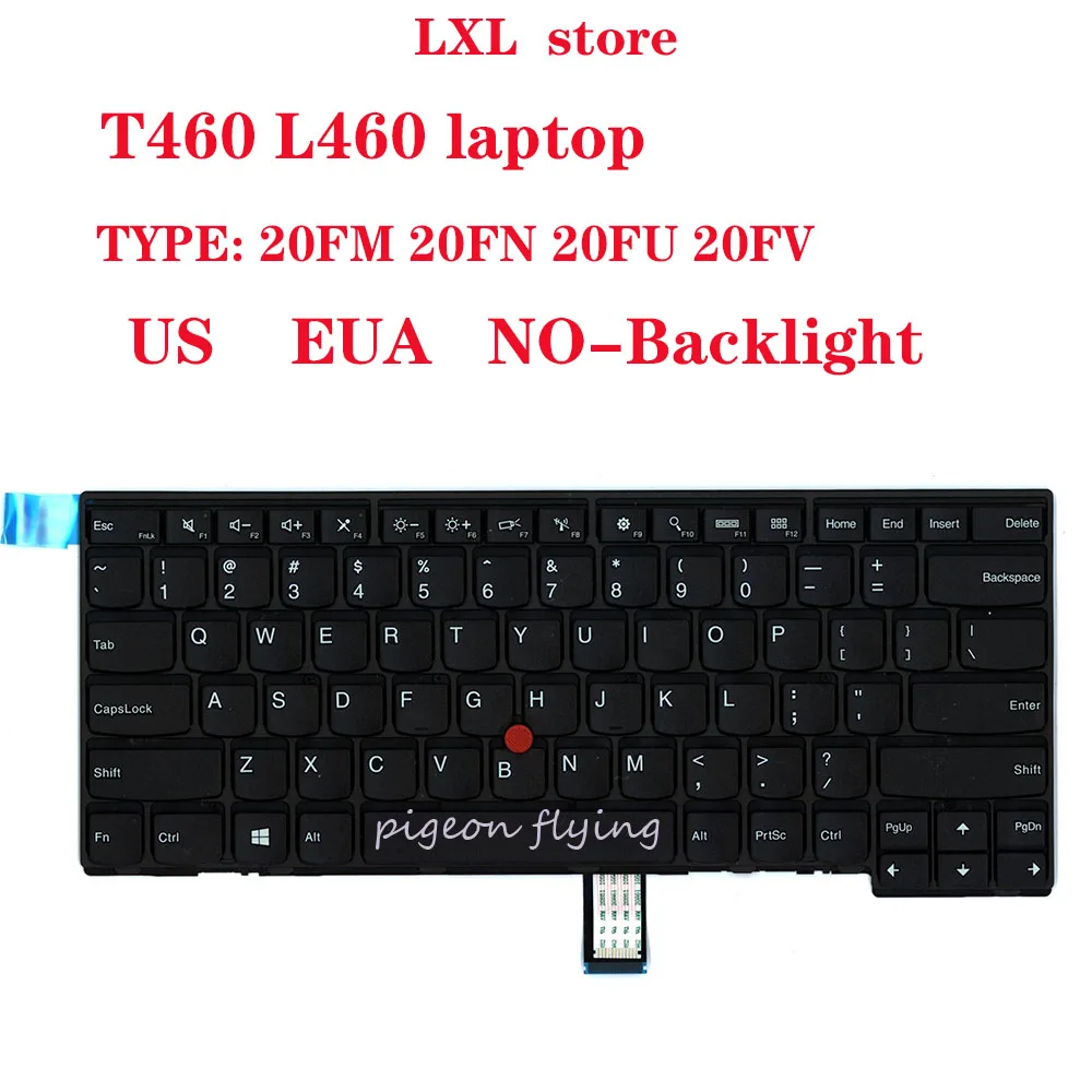 Клавиатура T460 L460 US EUA для ноутбука Thinkpad 20FM 20FN 20FU 20FV клавиатура FRU 04X0264 04Y0824 04Y0862 0C02215