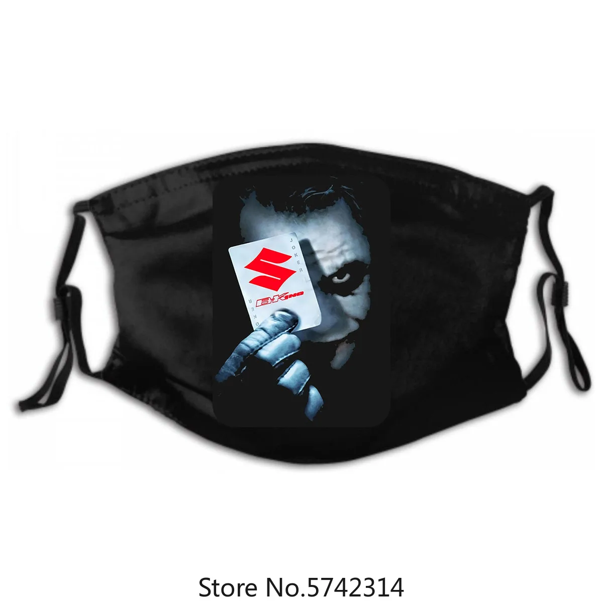 

Suzuki Bking B King Joker Biker T.Mask Washable Reusable Mask with PM2.5 Filters 5 Layers of Protection for Unisex Black