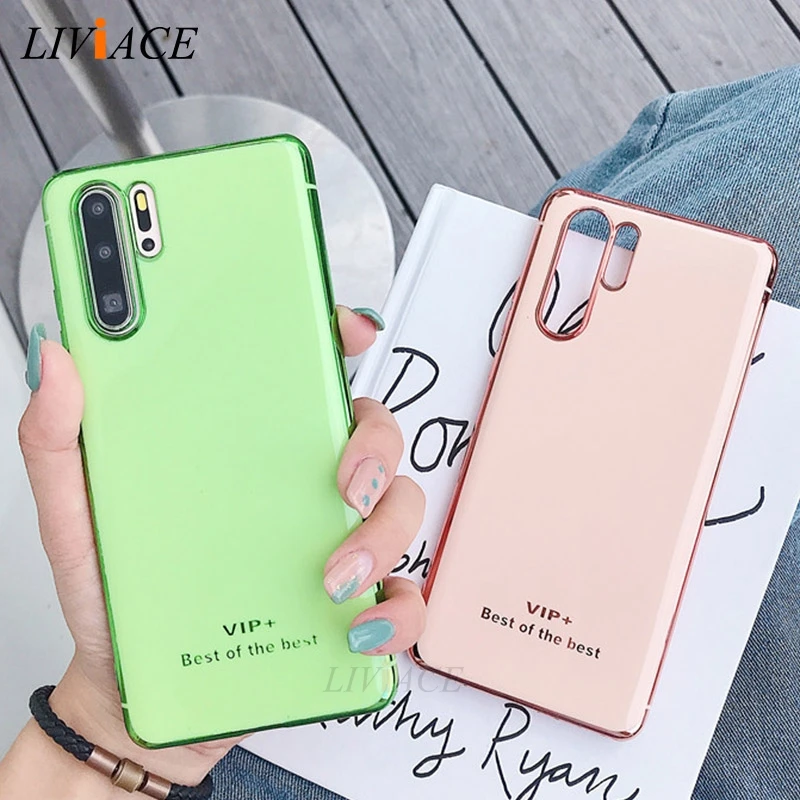 

luxury plating soft tpu case for huawei p30 pro p20 lite mate 20 honor 9 10 lite 8x p smart y9 2019 nova 3 3i 3e silicone cover