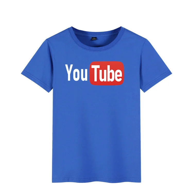 Новинка 2019 Повседневная футболка видео сайт youtube Hip хип хоп o образным вырезом