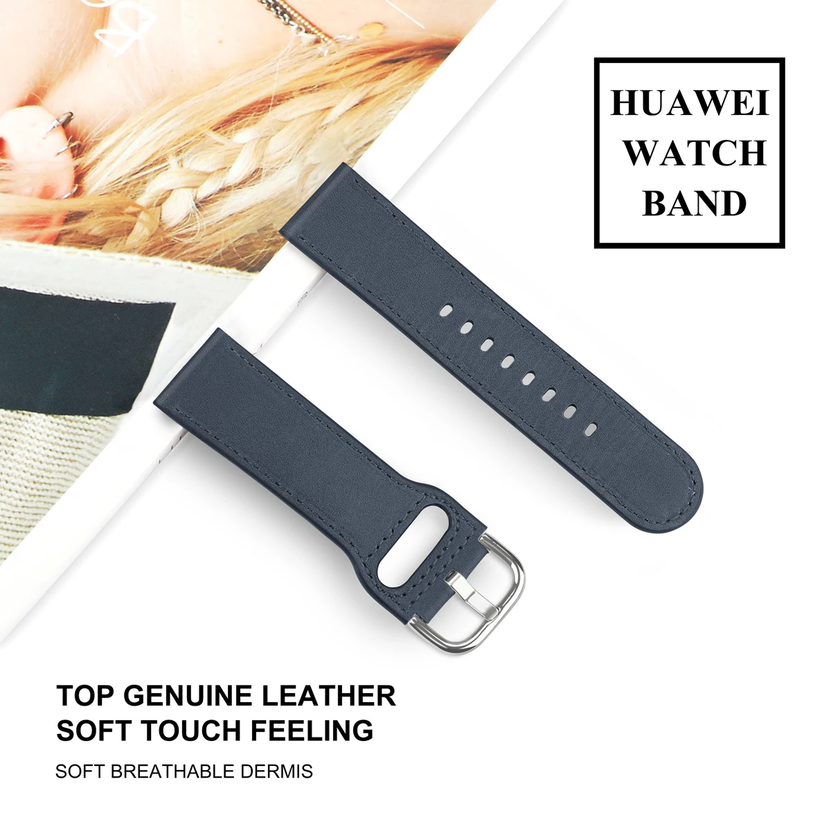 For Huawei Honor Magic Watch 2 Strap High Quality Cowhide Genuine Leather Bracelet Watchbands Replacement Watch Band For Huawei Honor Magic Watch 2 Strap High Quality Cowhide Genuine Leather Bracelet Watchbands Replacement Watch Band