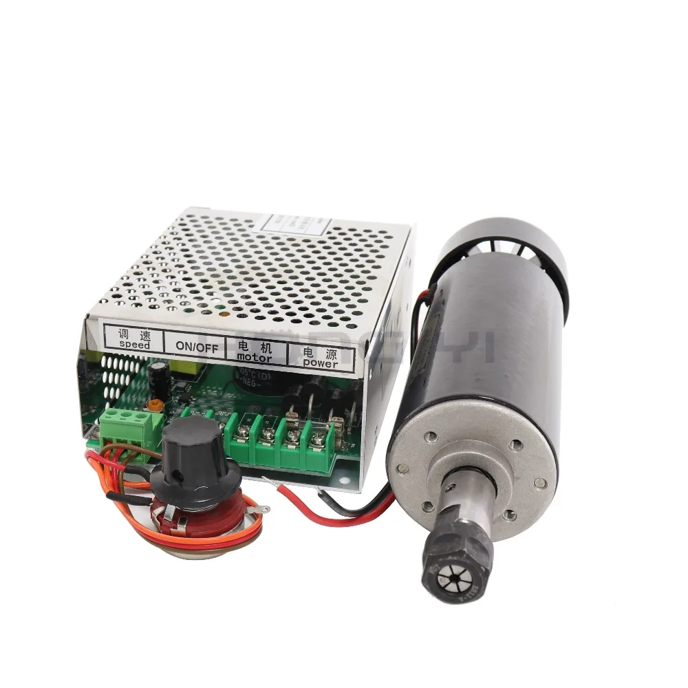 lathe chuck types Free Shipping  0.5kw clamps Air cooled Air cooled spindle+ ER11 chuck CNC 500W Spindle Motor + Power Supply speed governor shopsmith lathe chuck