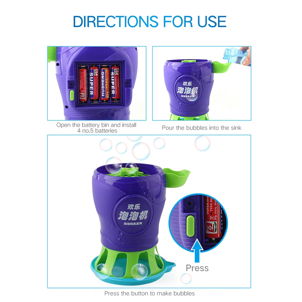 Kids Toddlers Auto Game Toy Rotary Bubble Making Device Party Kids Toddlers Auto Game Toy Rotary Bubble Making Device Party