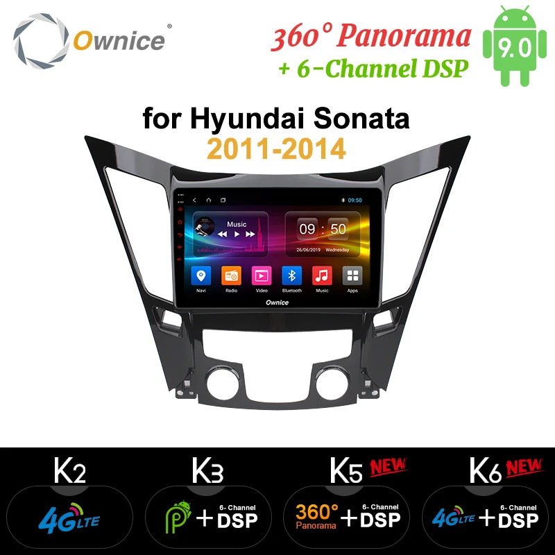 Ownice 8 ядерный автомобильный dvd плеер радио головное устройство стерео для Hyundai Sonata