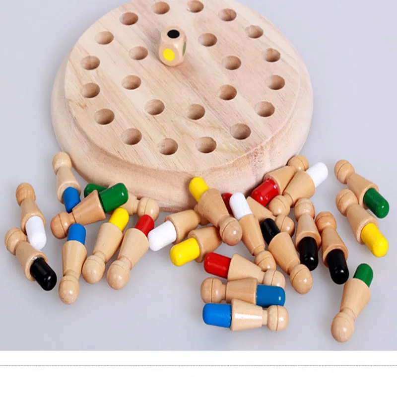 

Kids party game Wooden Memory Match Stick Chess Game Fun Block Board Game Educational Color Cognitive Ability Toy for Children