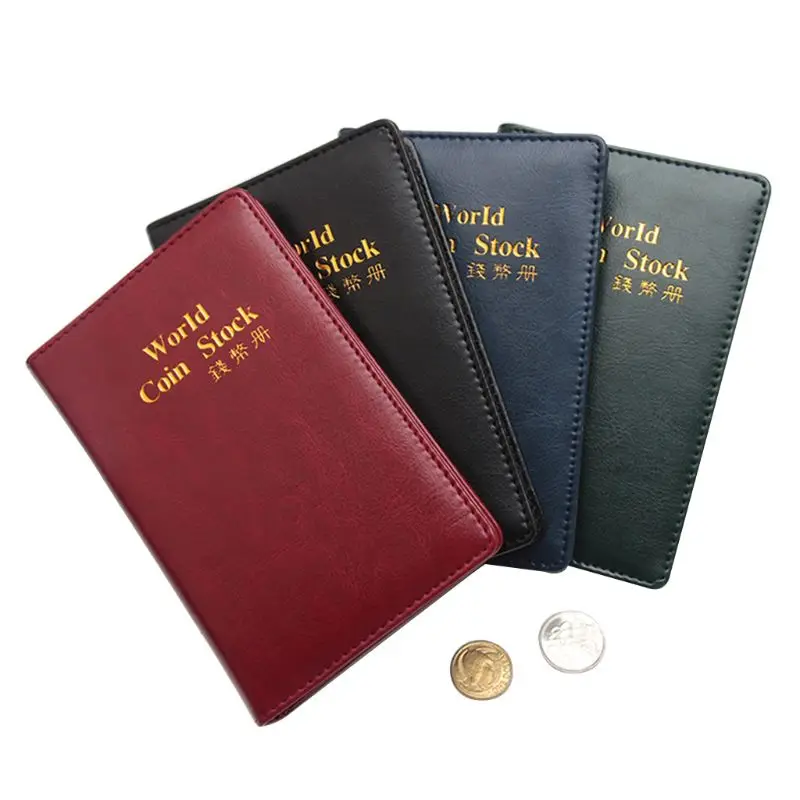 60 Коллекция хранения Пенни Карманы деньги Альбом Книга сбора монет держатель 7XEC