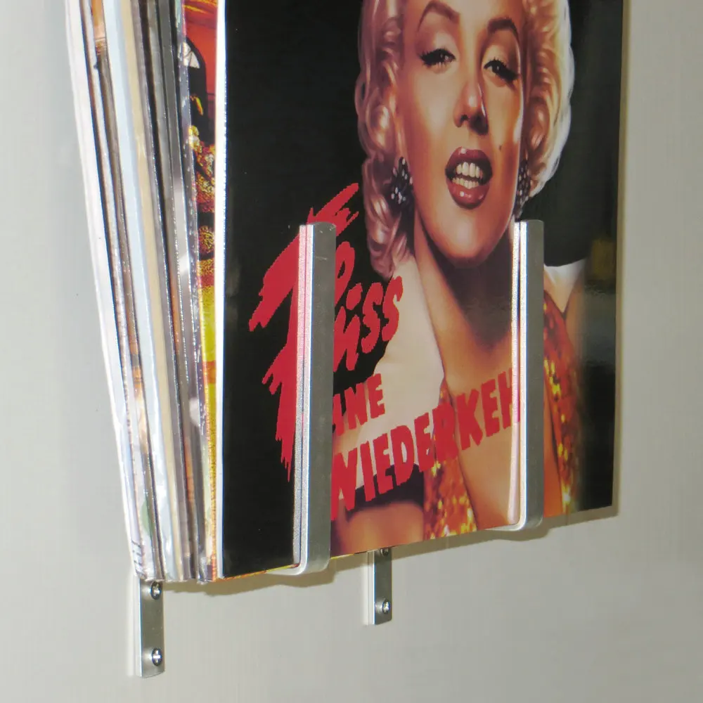 Настенная виниловая стойка для записи 1 пара 7 &quot10" 12 &quotLP Одиночная подставка