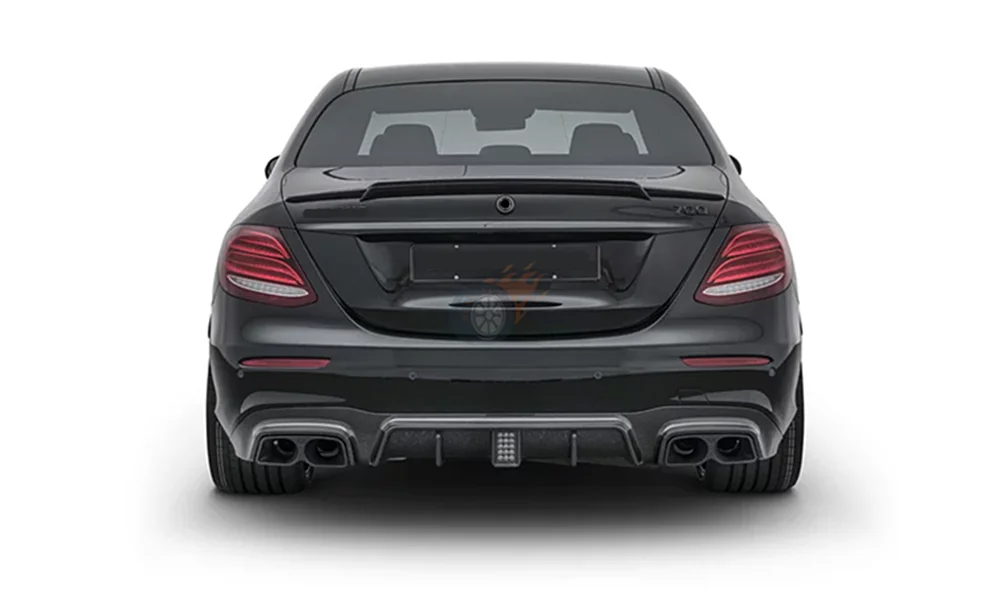 Черный Задний бампер выхлопная труба глушителя советы для Mercedes C Класс W204 W205 E класс W207 W212 S класс W222 части из нержавеющей стали
