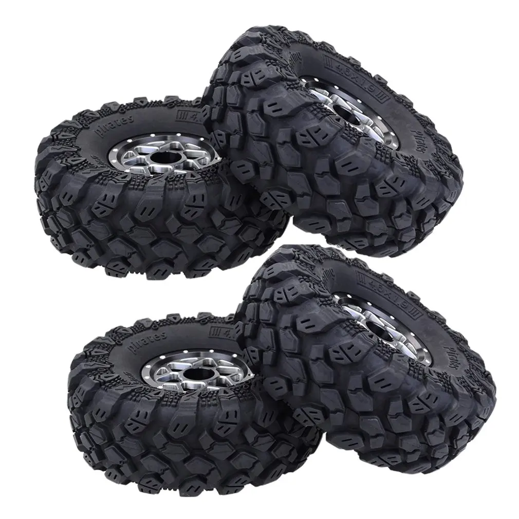 

1.9" 1/10 RC Crawler Truck Wheels Tires Metal Beadlock Wheel Rims & 120mm Tyre Tires For RC Traxxas 82046-4 TRX-4 Ford Bronco