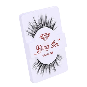 

1 Pairs 3D False Eyelashes Extension Eye Makeup Tools Soft Faux Mink Hair Lashes Natural Messy Eyelash Crisscross Wispy Fluffy