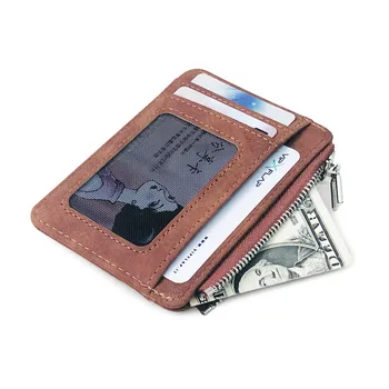 

Men's Wallet Short Matte Leather Retro Multi-card Frosted Fabric Card Holder Money New Minimalist Purse Coins Package бумажник
