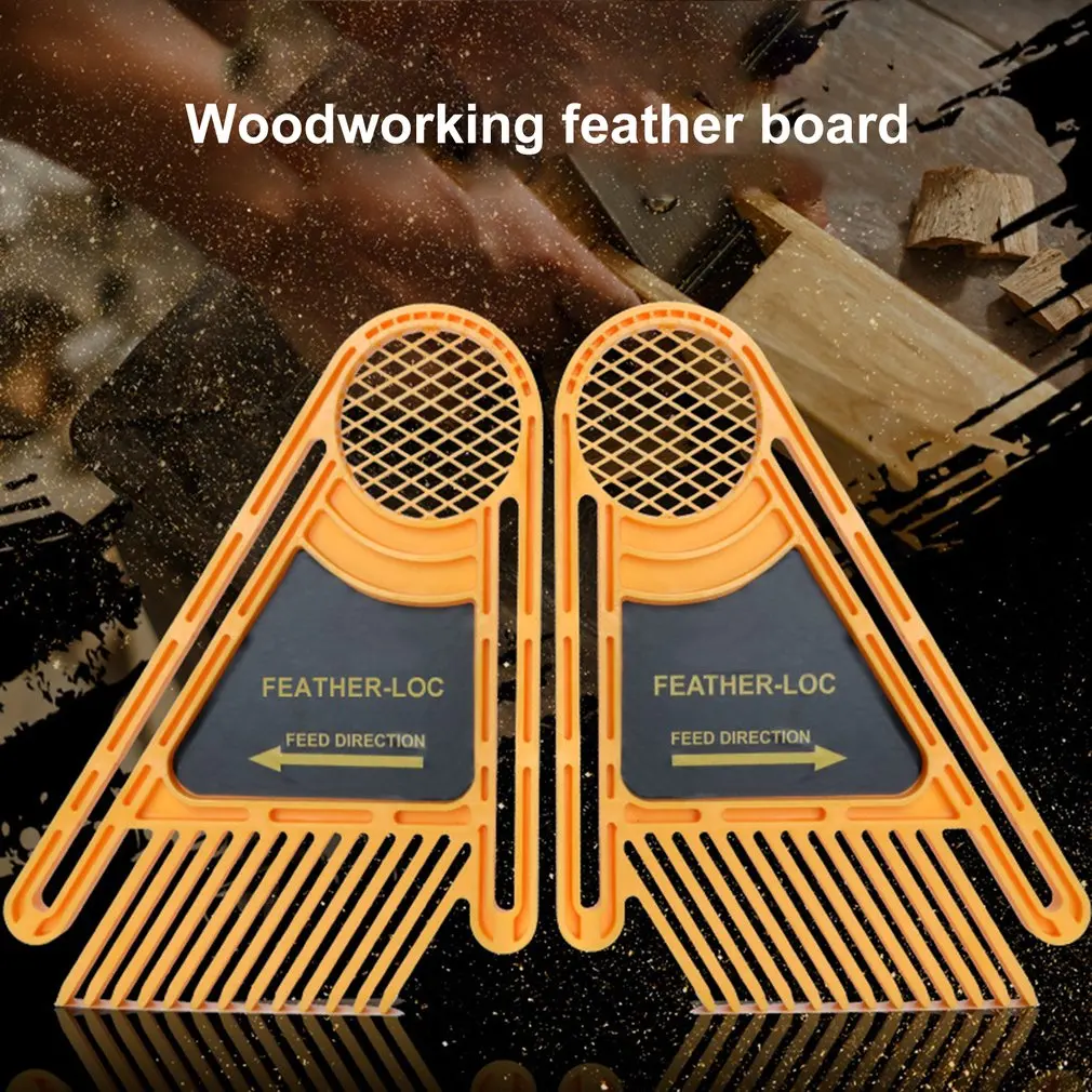 Woodworking Feather Loc Board Set Multi-purpose Double Featherboards Miter Gauge Wood Carving Woodworking Leather Hand Tools