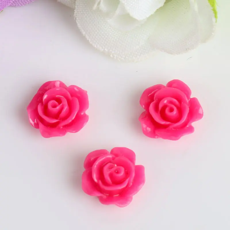 hot pink-10pcs 5 шт./упак. черный, Белый Цвет Розовое Стразы нейл-арта украшения 3d в виде лепестков, с тиснением и изображением Скульптура, с украшением в виде цветка Красота аксессуары для маникюра - Цвет: hot pink-10pcs