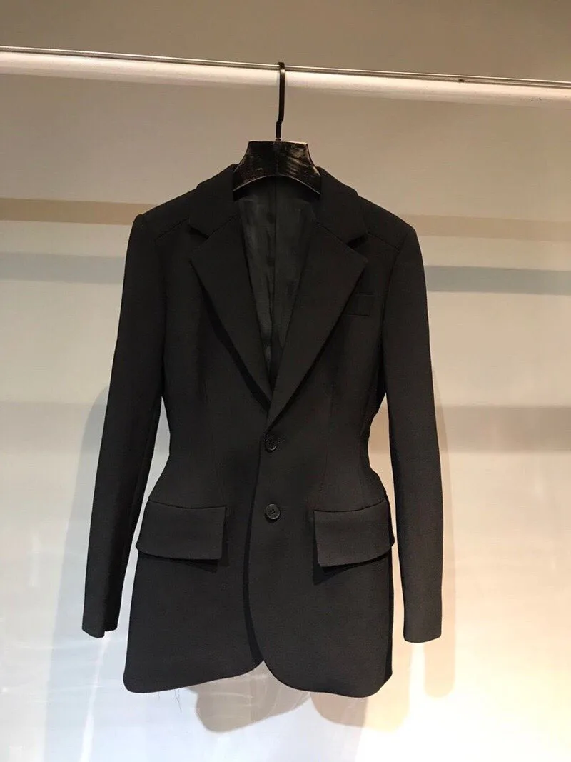Высокое качество, женский роскошный шерстяной Блейзер, пальто, женский осенний тонкий пиджак, пальто для дам, верхняя одежда ddxgz3 10,08