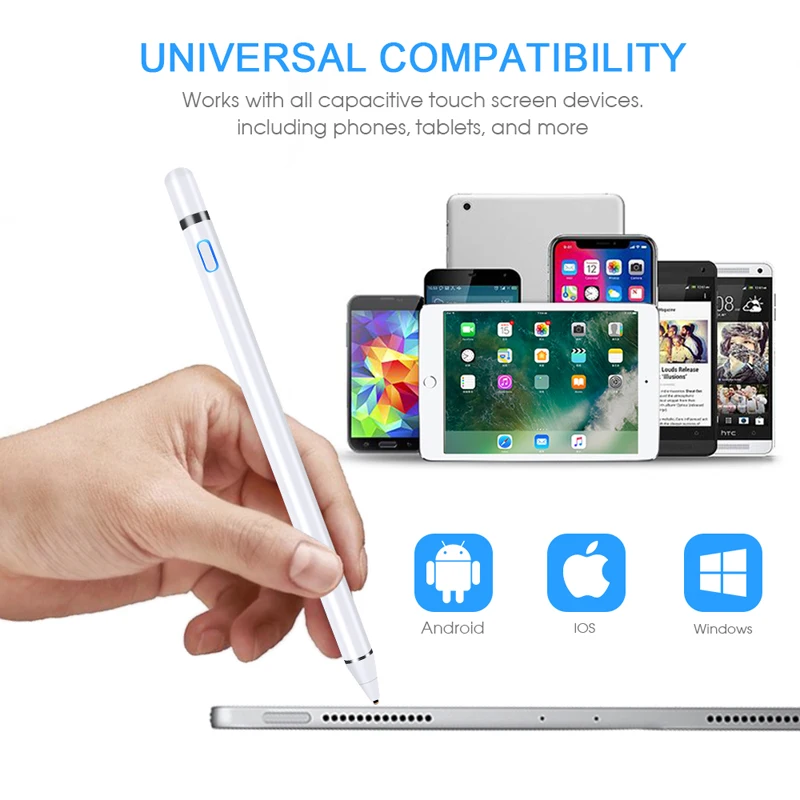 Стилус для iPhone ipad pro, планшет, ПК, высокое качество, емкостный сенсорный стилус, стилус для экрана, универсальный