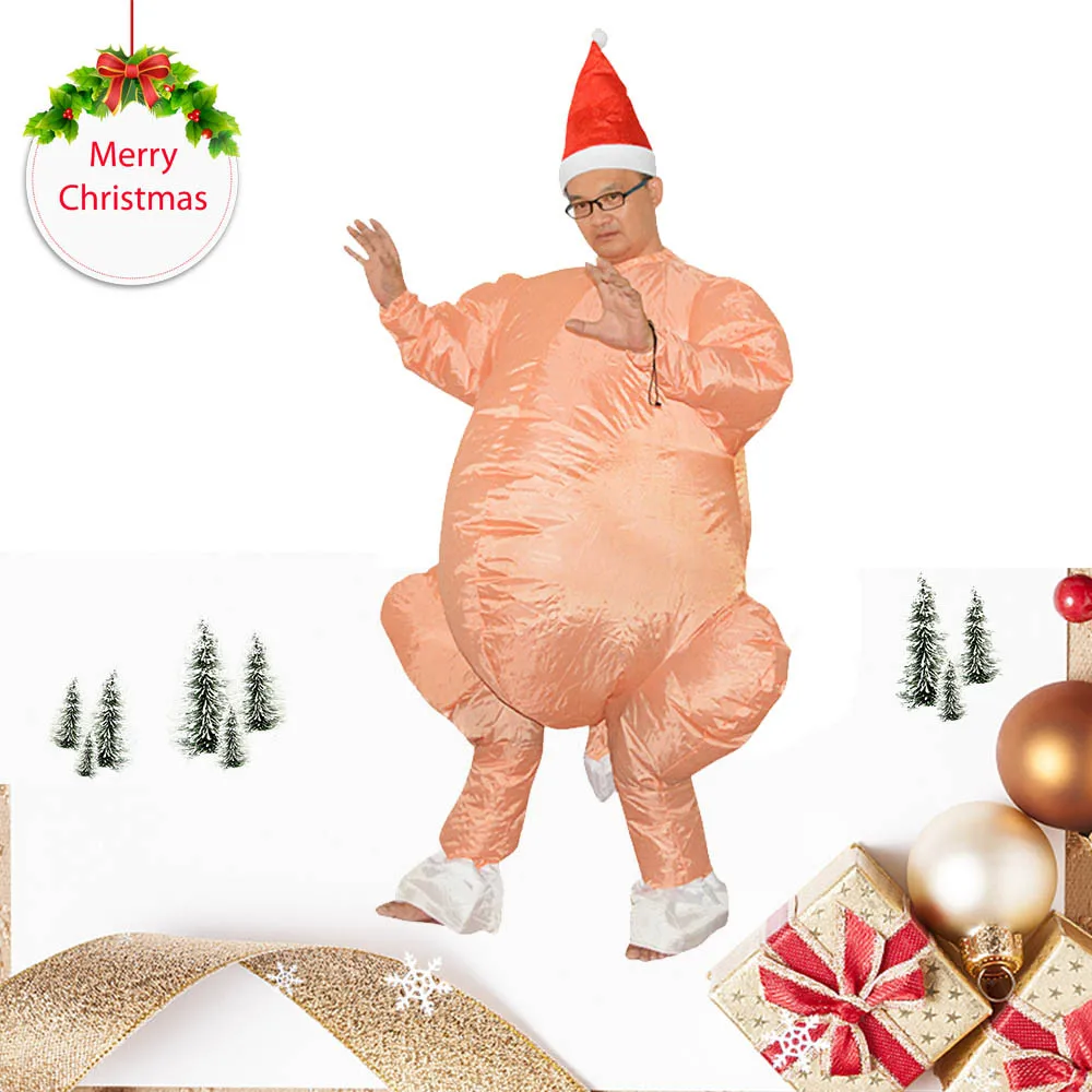 Party Funny Uniforms Inflatable Carnival Toys Santa Claus And Turkey Cosplay Toys Costumes For Children Funny Gadgets Spielzeug
