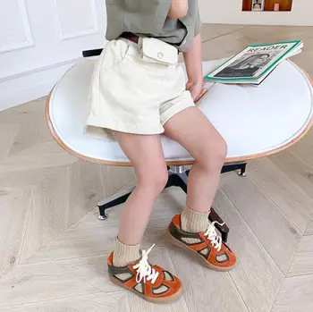 

2020 new girls boys shorts with bag summer fashion kids shorts 1-6 years HV456