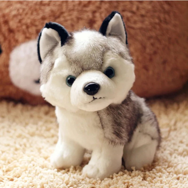 

Realistic Husky Dog Stuffed Toys Plush Animals Kids Children Soft Kawaii Wolf Pet Doll Cute Kids Birthday Toys For Girls Boys