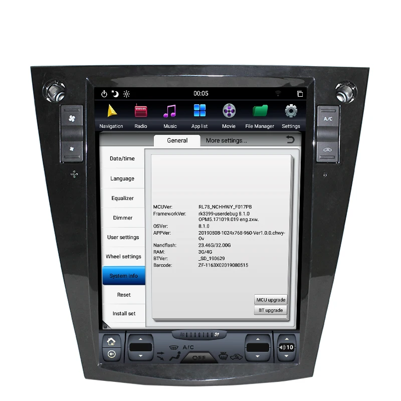 NAVITOPIA 10.4inch 4G+64GB Tesla Style Vertical Screen Android 8.1 Car DVD GPS Navigation for Subaru Forester VX