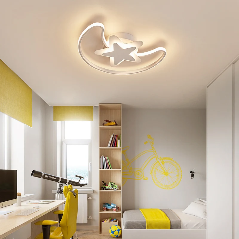

Fashionable, simple and personalized modern star moon ceiling lamp