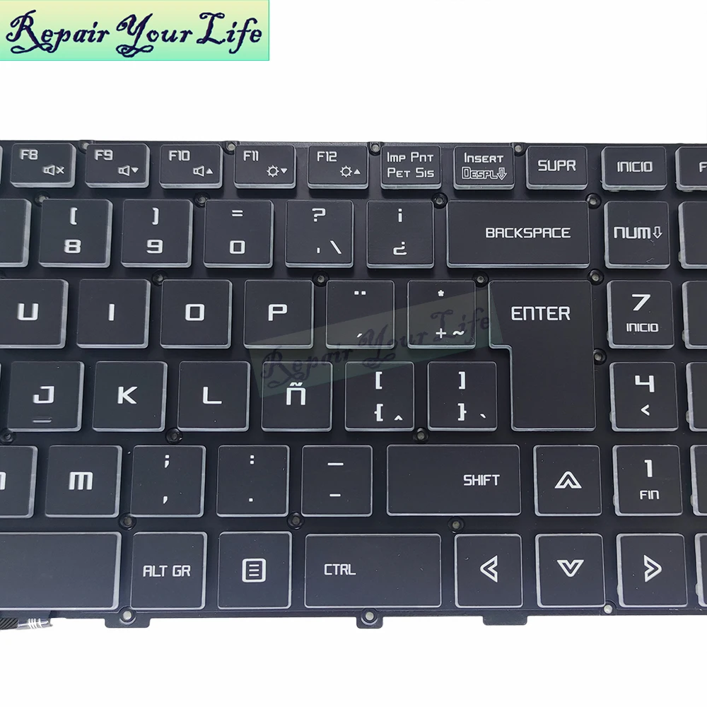 Teclados para Hasee Teclado de Jogos Substituição Latina Espanhol Z7kp7gc Espanha sp es la Shenzhou Computador Portátil Novo Z7-kp7gt Kp7d2 - Imagem 3