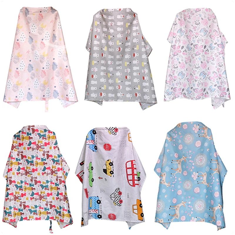 

Multi-use Breathable Baby Feeding Nursing Cover Neckline Breast Feeding Scarf Cover Up Cotton Adjustable Neckline Cover Cloth