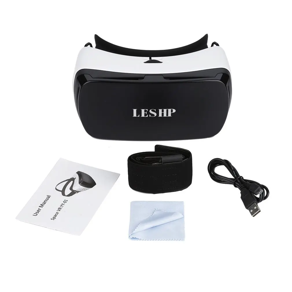 

LESHP Bluetooth 3D VR Glasses Headset Virtual Reality Goggles VR Box Play Movies Photos Enjoyment for 4.5-5.5 inch Smartphones