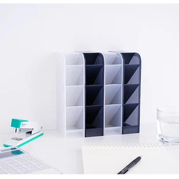 

Make Up Cosmetic Holder 4 Grid Desktop Storage Box Desk Pen Organizer Sundries Storage органайзер для ручек lapicero escritorio