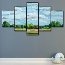 Canvas Oil Painting Blue sky and white clouds Plain scenery Art Poster Picture Wall Decor Modern Home Decoration For Living room Canvas Oil Painting Blue sky and white clouds Plain scenery Art Poster Picture Wall Decor Modern Home Decoration For Living room