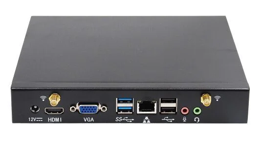 QINLAN Мини ПК HTPC BAREBONE медиацентр Intel Cerelon J1900 Четырехъядерный 4 потока 2,0 ГГц HDMI LAN Ram 8 Гб SSD256GB 1TBHDD