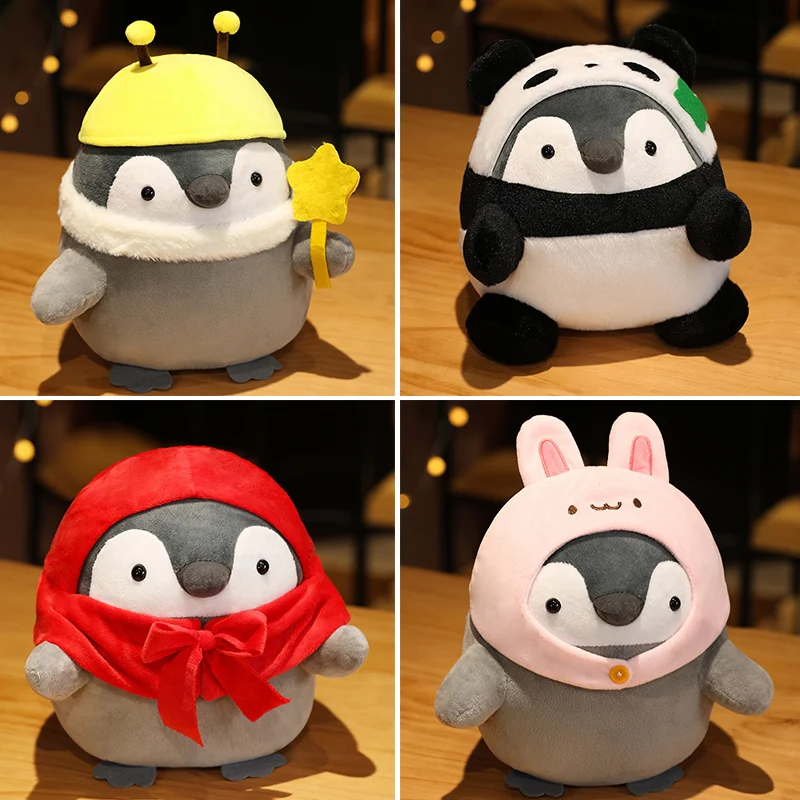 Kawaii Penguin Stuffed Plush Doll Pendant Cosplay Rabbit&ampPanda&ampTiger Toy Baby Soft Animal Kids Girl Birthday Gift | Игрушки и