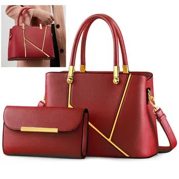 

2pc/set Women Casual Tote Bag 2020 Luxury Handbags Designer Shoulder Bags Famous Brand Bags for Women Composite Bag Bolsos