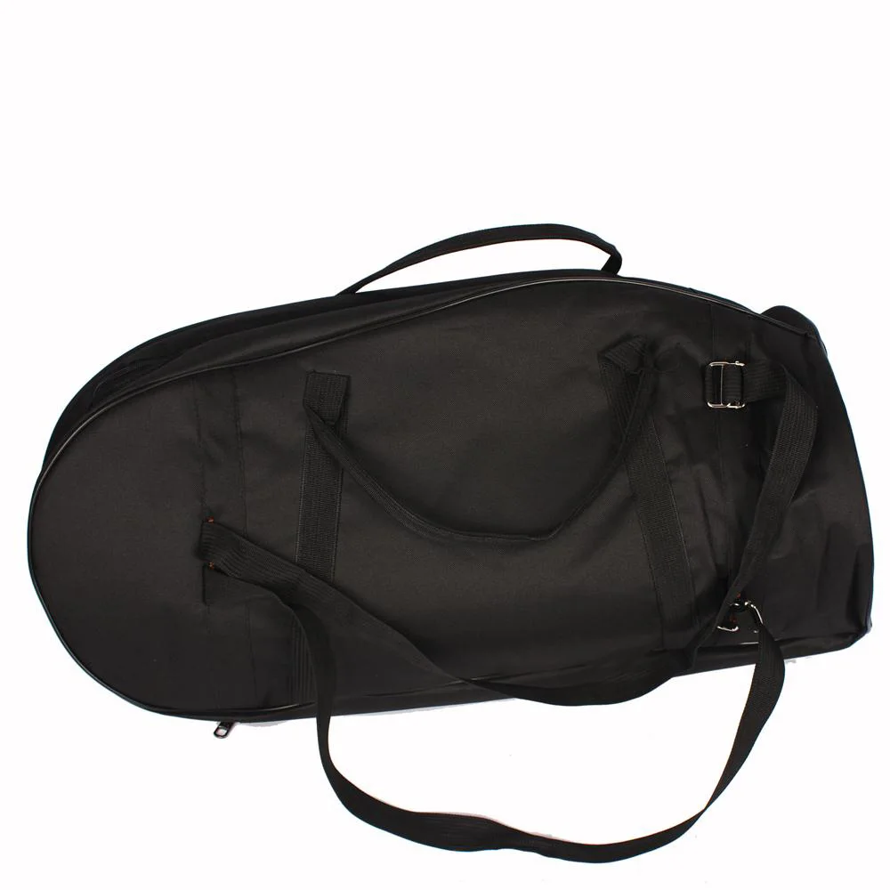Portable Tenor Horn Gig Bag Case Black Waterproof Oxford Cloth Backpack Baritone Case Handbag Musical Instrument Storage Bag 