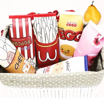 

1Pcs Simple Male and Female Student Pencil Case Canvas Leather Large Capacity Pencil Case