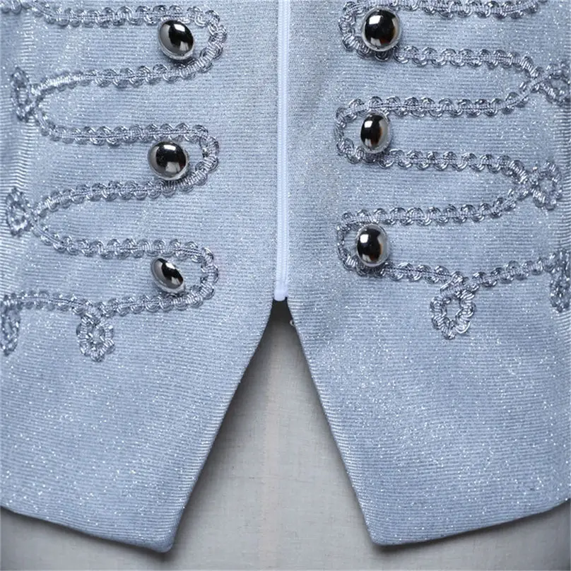 New Men Jacket European Style Zipper Vintage Court Costumes Military Uniforms Formal Stage Performances Men Coat 4S24 (13)