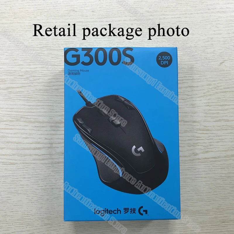 Проводная игровая мышь logitech G300S для ноутбука, ПК, геймера, оптическая мышь 2500 dpi, 9 перезаряжаемых программируемых кнопок, поддержка официального тестирования